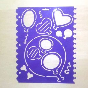 3/$15 VTG Stencil Binder Page Balloons